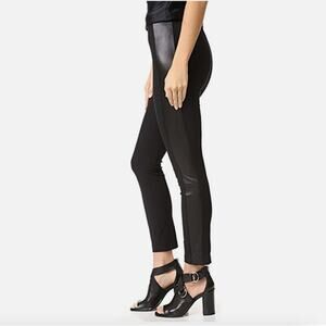 Rag & Bone Dani Leather Side Panel Black Pants